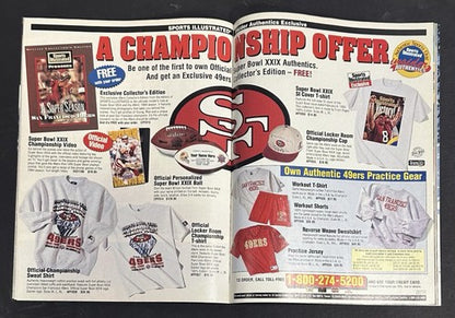 Steve Young Jerry Rice Signed 1994 Super Bowl SI Magazine 49ers Hof Auto Psa Coa