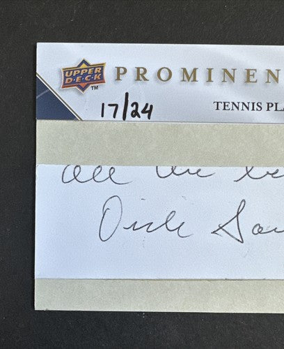 2009 Upper Deck Prominent Cuts DICK SAVITT TENNIS Auto Mint HOF CUT SSP #17/24