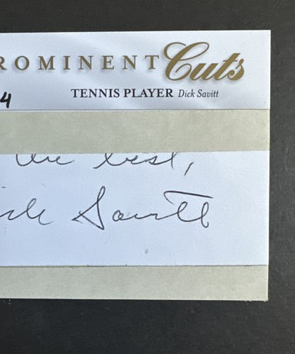 2009 Upper Deck Prominent Cuts DICK SAVITT TENNIS Auto Mint HOF CUT SSP #17/24