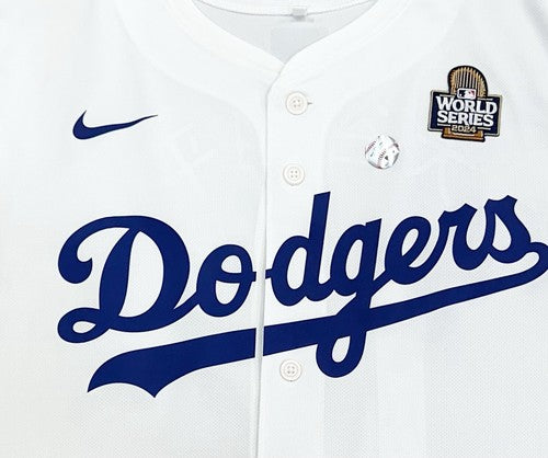 Shohei Ohtani LA Dodgers Nike 2024 World Series Patch Jersey Kanji MLB Holo Sz L