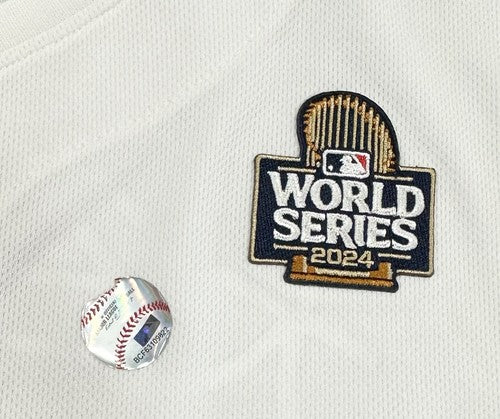Shohei Ohtani LA Dodgers Nike 2024 World Series Patch Jersey Kanji MLB Holo Sz L