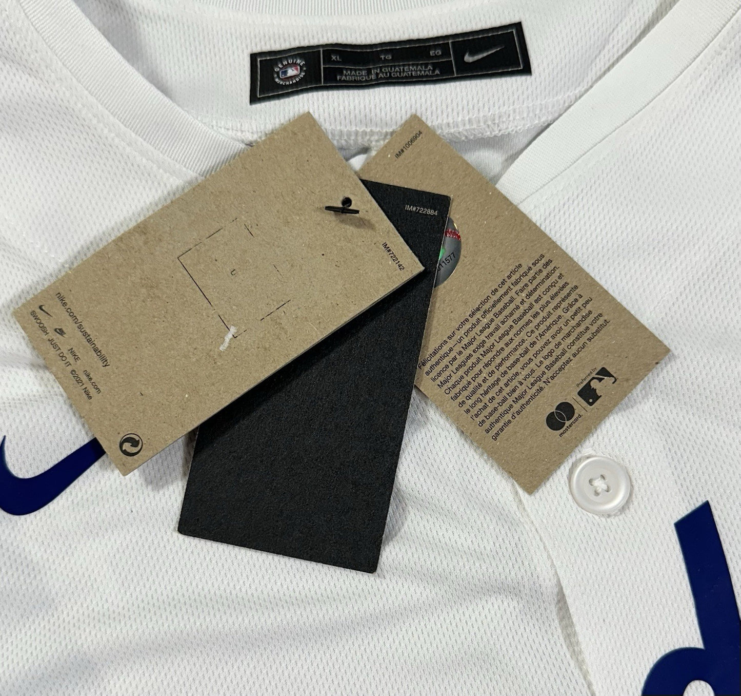 Shohei Ohtani Dodgers Nike 2024 World Series Patch Jersey Kanji MLB Holo NWT XL