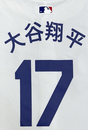 Shohei Ohtani Dodgers Nike 2024 World Series Patch Jersey Kanji MLB Holo NWT XL