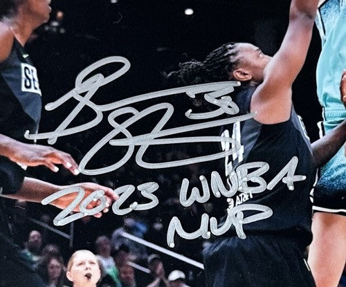 Breanna Stewart Signed 8x10 Framed Photo NY Liberty 2023 WNBA MVP Auto Steiner