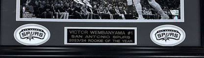 Victor Wembanyama Signed 16x20 Framed Spotlight Photo Spurs Rookie Auto Fanatics