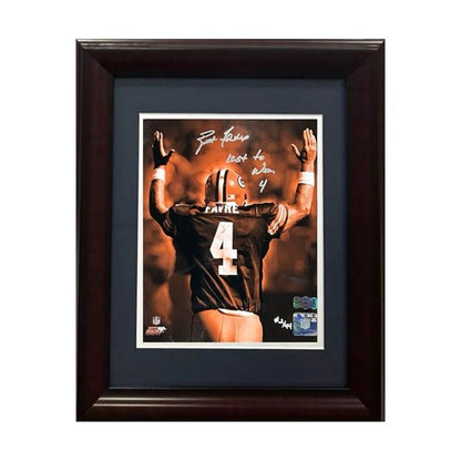 Brett Favre Signed 8x10 Framed Photo Packers Last to Wear 4 LE Auto Radtke COA