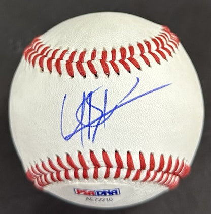 Usain Bolt Signed Rawlings Official League Baseball Jamaica Gold Medal Auto PSA
