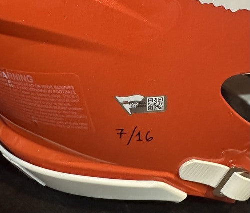 Trevor Lawrence Signed Clemson Authentic Pro FS LE /16 Stat Helmet Auto Fanatics