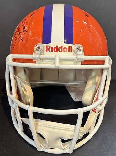 Trevor Lawrence Signed Clemson Authentic Pro FS LE /16 Stat Helmet Auto Fanatics