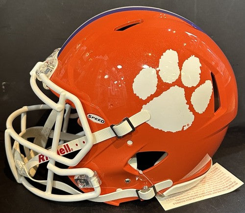 Trevor Lawrence Signed Clemson Authentic Pro FS LE /16 Stat Helmet Auto Fanatics