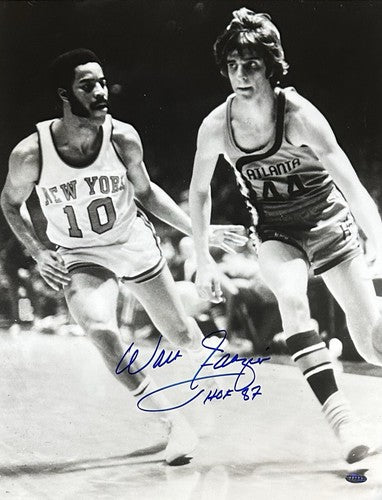 Walt Frazier Signed 16x20 Framed Photo Pete Maravich Knicks HOF 87 Auto Steiner