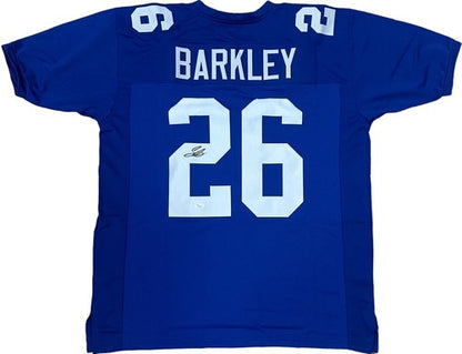 Saquon Barkley Signed NY Giants Jersey Rookie Autograph JSA COA Signature Debut