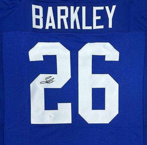 Saquon Barkley Signed NY Giants Jersey Rookie Autograph JSA COA Signature Debut