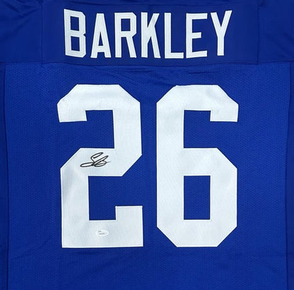 Saquon Barkley Signed NY Giants Jersey Rookie Autograph JSA COA Signature Debut
