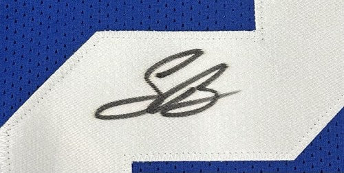 Saquon Barkley Signed NY Giants Jersey Rookie Autograph JSA COA Signature Debut