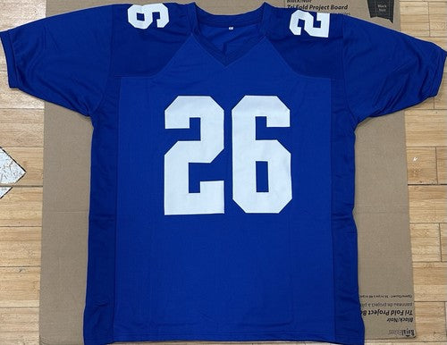 Saquon Barkley Signed NY Giants Jersey Rookie Autograph JSA COA Signature Debut
