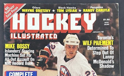 Mike Bossy Signed Hockey Full Magazine 1982 PSA 10 Gem Mint Auto Islanders LOA