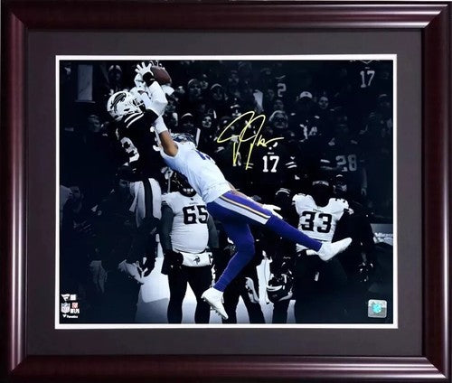 Justin Jefferson Vikings Signed 16x20 Catch Spotlight Photo Framed Auto Fanatics