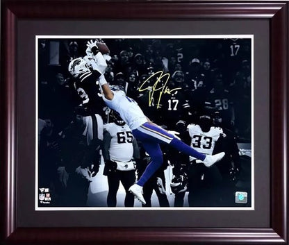 Justin Jefferson Vikings Signed 16x20 Catch Spotlight Photo Framed Auto Fanatics