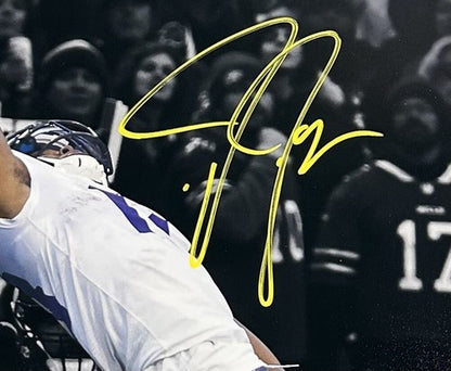 Justin Jefferson Vikings Signed 16x20 Catch Spotlight Photo Framed Auto Fanatics