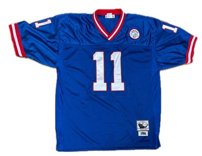 Phil Simms Ny Giants 1986 M & Ness Authentic 1986 Jersey W/ Patch Sz 54 Sb MVP