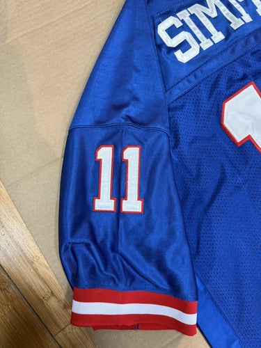 Phil Simms Ny Giants 1986 M & Ness Authentic 1986 Jersey W/ Patch Sz 54 Sb MVP