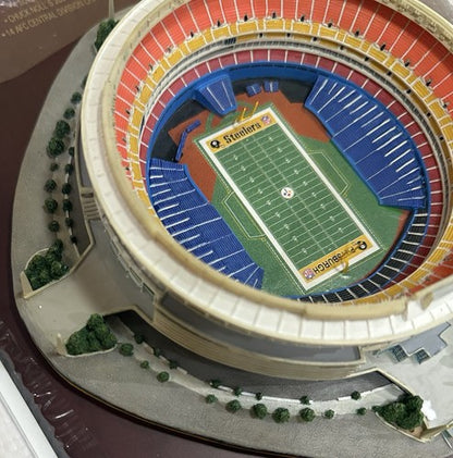 Three Rivers Stadium Pittsburgh Steelers Danbury Mint Replica Authentic Turf NIB