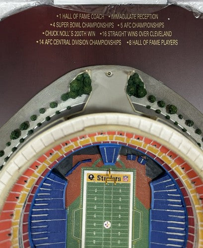 Three Rivers Stadium Pittsburgh Steelers Danbury Mint Replica Authentic Turf NIB