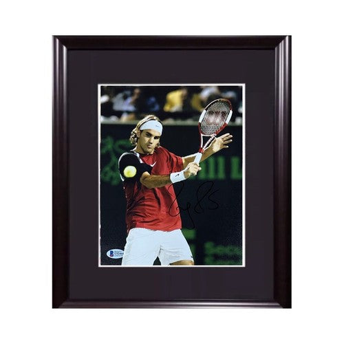 Roger Federer Signed 8x10 Framed Photo Mint Autograph Tennis BAS COA