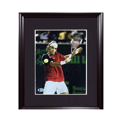 Roger Federer Signed 8x10 Framed Photo Mint Autograph Tennis BAS COA