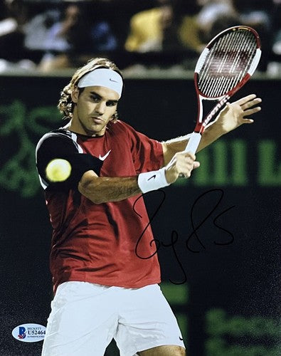 Roger Federer Signed 8x10 Framed Photo Mint Autograph Tennis BAS COA