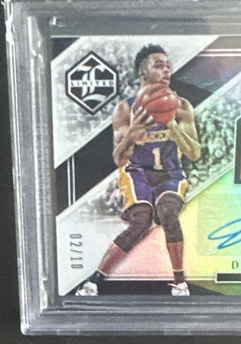 D'ANGELO RUSSELL 2015 Limited Gold Spotlight ROOKIE PATCH Auto RPA /10 Bgs 9.5