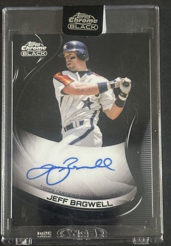 2022 Topps Chrome Black Jeff Bagwell Signed CBA-JBA  Mint Auto HOF Sealed