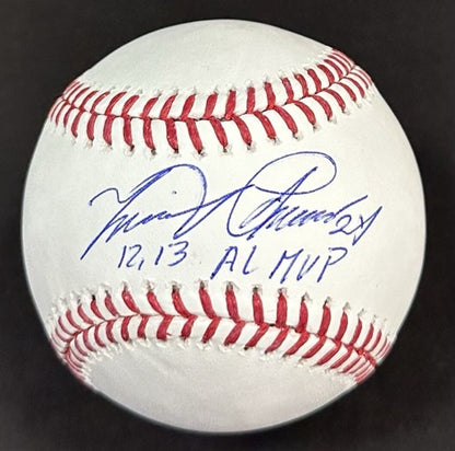 Miguel Cabrera Signed Official MLB Baseball Tigers 12 13 AL MVP Autograph BAS