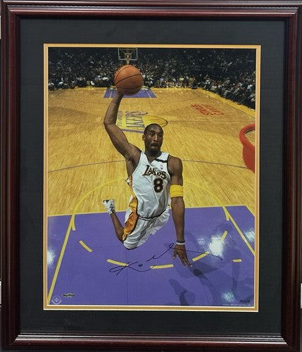 Kobe Bryant Signed Framed 2003 Behind the Glass Photo Lakers LE Auto UDA COA HOF