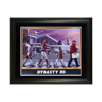 Kansas City Chiefs Dynasty Road 16x20 Framed Litho Photo Patrick Mahomes Kelce