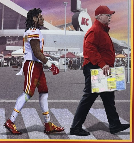 Kansas City Chiefs Dynasty Road 16x20 Framed Litho Photo Patrick Mahomes Kelce