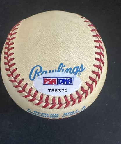 RICKEY HENDERSON SIGNED OFFICIAL A.L BASEBALL vintage Early Auto HOF Psa Coa