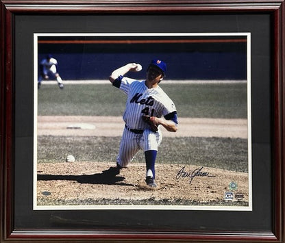 Tom Seaver Signed 16x20 Framed Photo NY Mets Autograph Steiner COA MLB Holo HOF