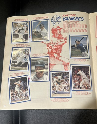 1981 Topps Baseball Stickers Complete Set #1-#262 w/All Foils and Album In Book