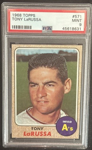 1968 Topps #571 Tony LaRussa PSA 9 MINT + Dead Centered Clean Sharp Stunning HOF