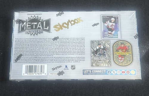 2023 /24 Upper Deck Skybox Metal Universe Hockey SEALED Hobby Box Connor Bedard