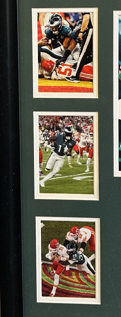 Philadelphia Eagles 2024 Super Bowl Champions Framed Team Photo Jalen Hurts MVP