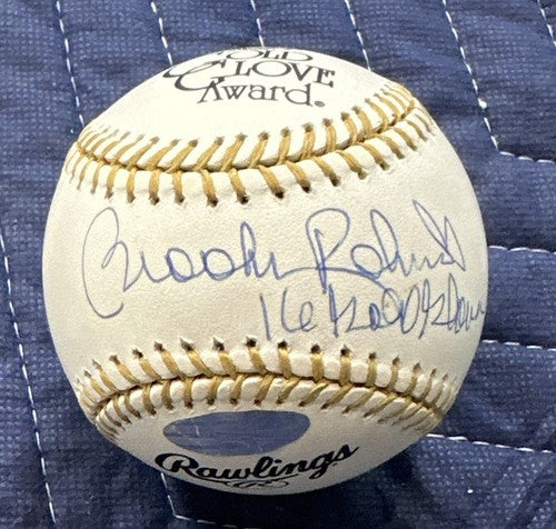 Brooks Robinson Signed Mlb Gold Glove Baseball 16 Gold Gloves Auto Steiner Holo