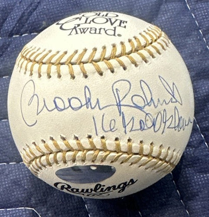 Brooks Robinson Signed Mlb Gold Glove Baseball 16 Gold Gloves Auto Steiner Holo