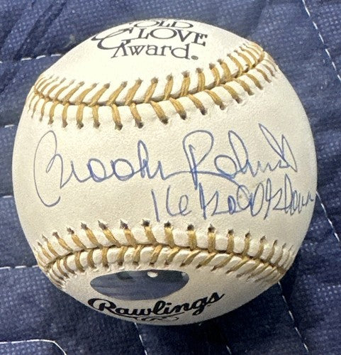 Brooks Robinson Signed Mlb Gold Glove Baseball 16 Gold Gloves Auto Steiner Holo