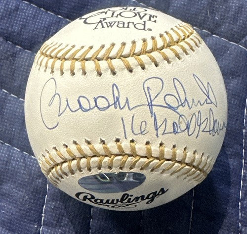 Brooks Robinson Signed Mlb Gold Glove Baseball 16 Gold Gloves Auto Steiner Holo