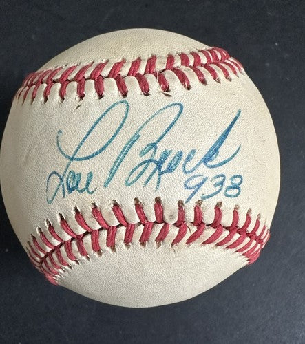 Lou Brock Signed Official NL Baseball 938 Stolen Bases Auto Cardinals Hof Psa
