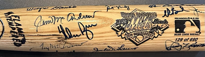 NY Mets 1969 WS Champs Team Signed LS LE Bat Nolan Ryan Tom Seaver 25 Auto JSA