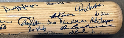 NY Mets 1969 WS Champs Team Signed LS LE Bat Nolan Ryan Tom Seaver 25 Auto JSA